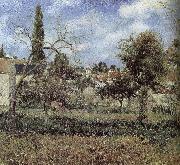 Camille Pissarro garden oil